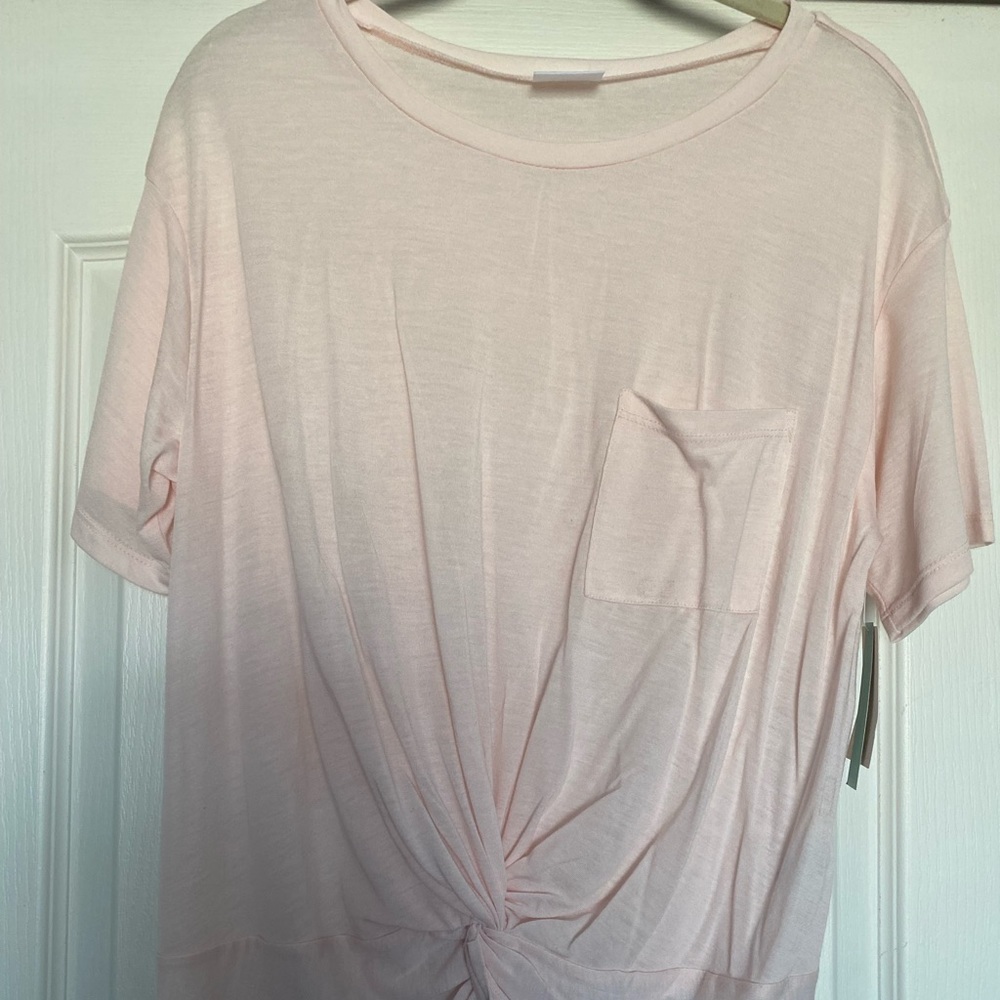 Abound womens one pocket tshirt rose gold large